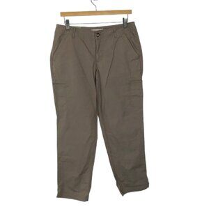 NWT Eddie Bauer Womens Size 6 6x28 1/2 Ripstop Cargo Cropped Ankle Pants NEW